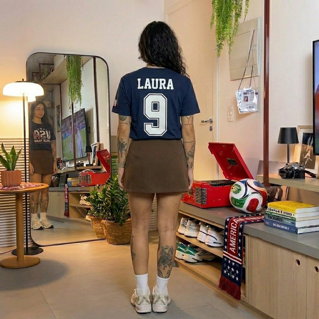 USA Fan Gear Combo – T-Shirt, Cap & Scarf