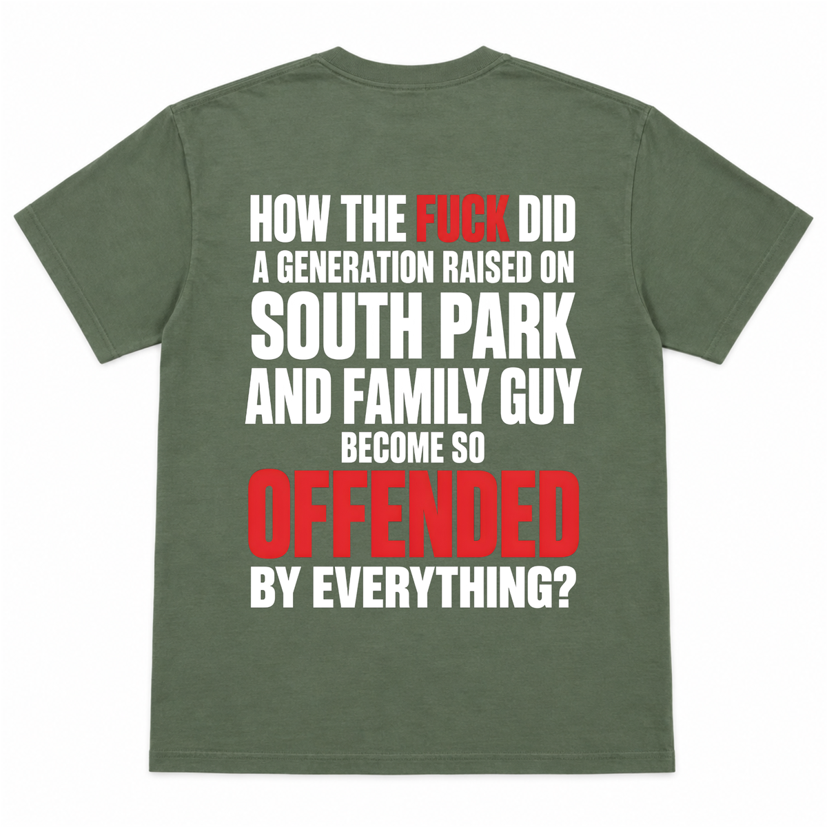 Raised on South Park & Family Guy Funny T-Shirt