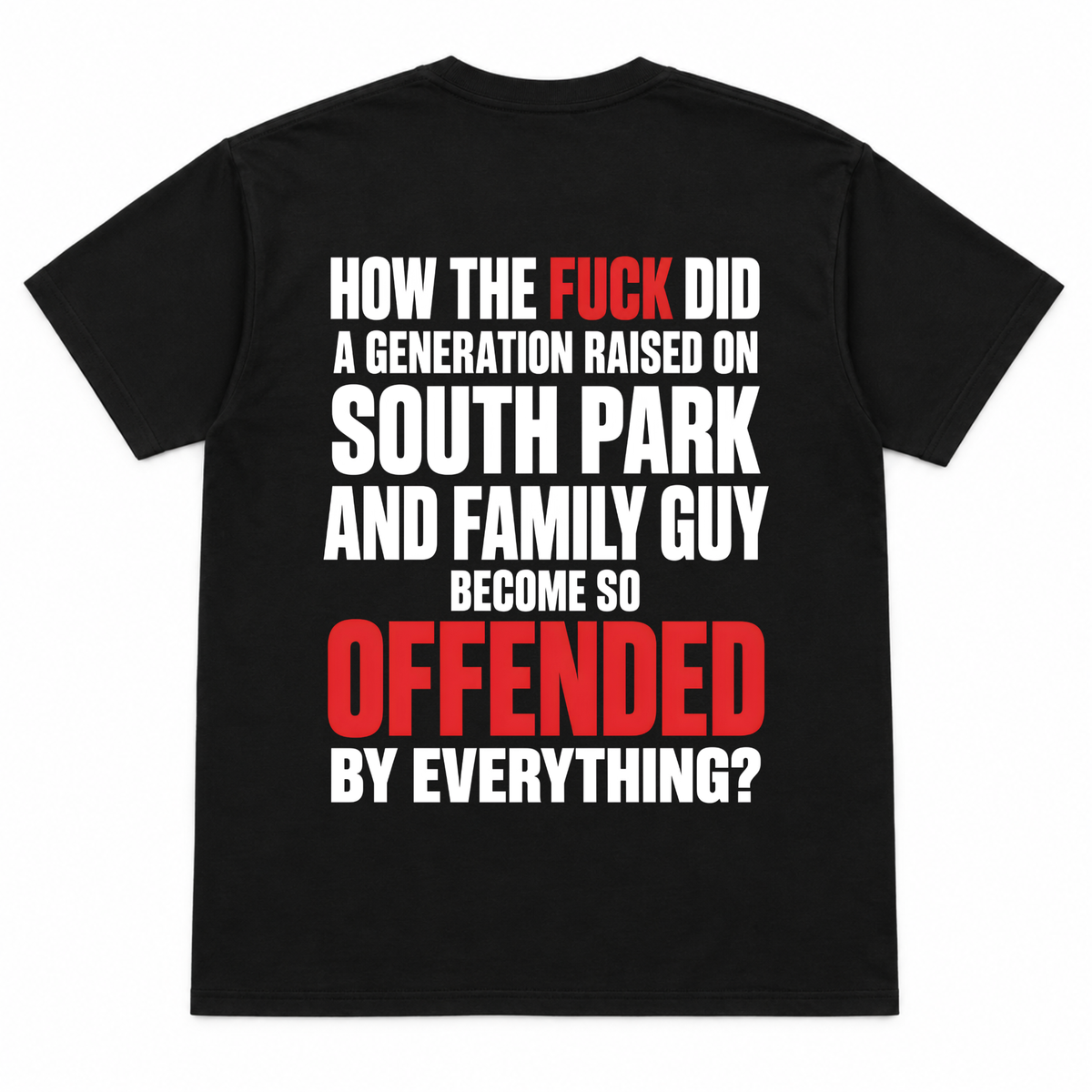 Raised on South Park & Family Guy Funny T-Shirt