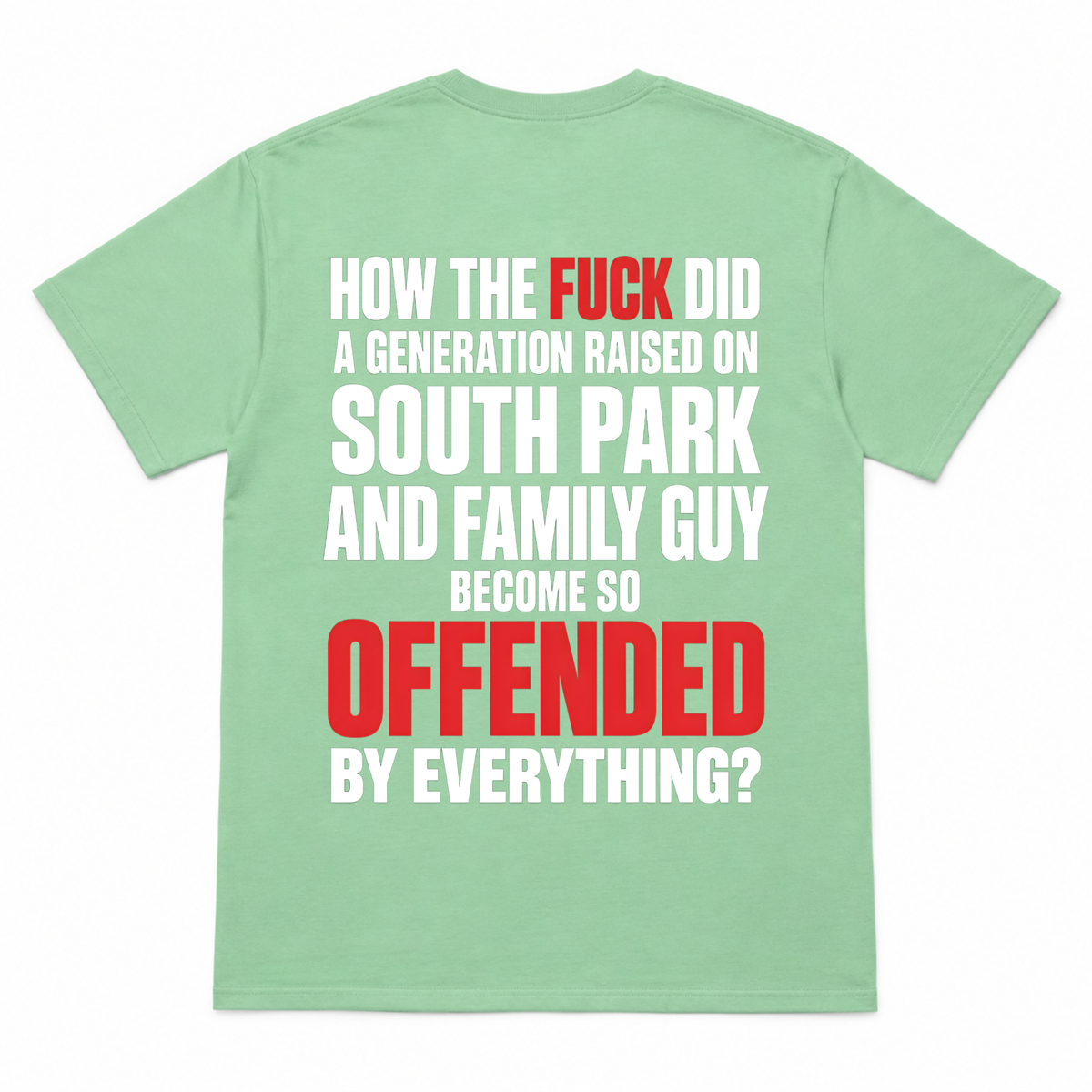 Raised on South Park & Family Guy Funny T-Shirt