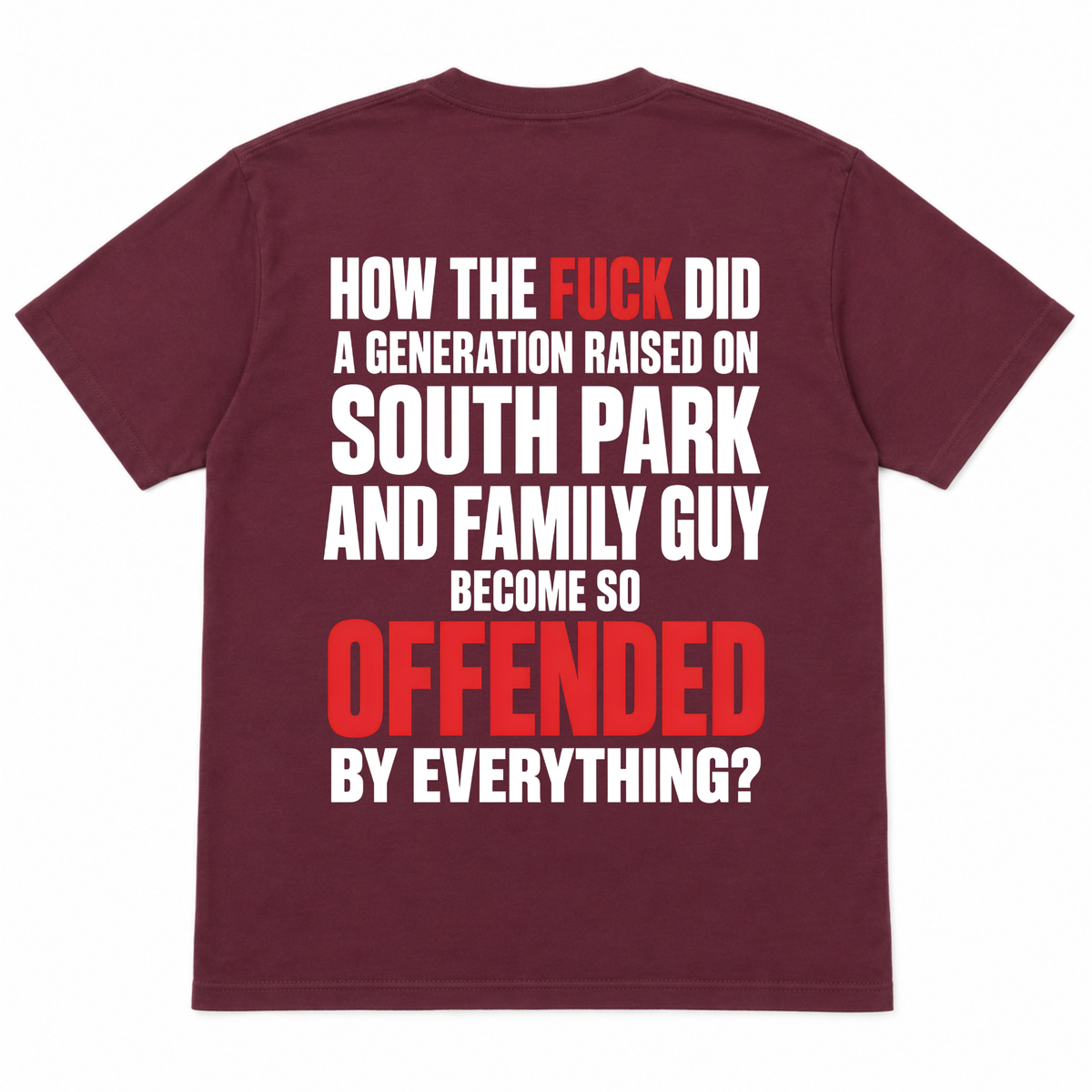Raised on South Park & Family Guy Funny T-Shirt