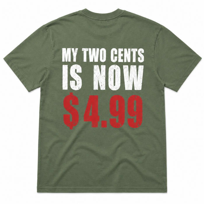My Two Cents Is Now $4.99 Funny Inflation T-Shirt