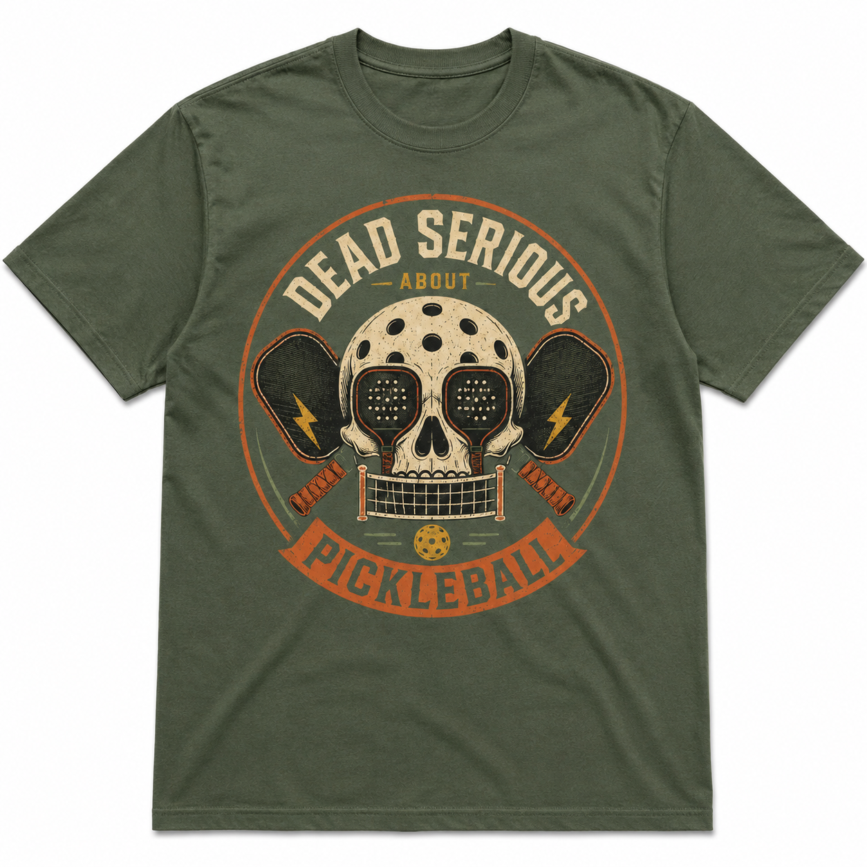 Dead Serious About Pickleball Skeleton Shirt
