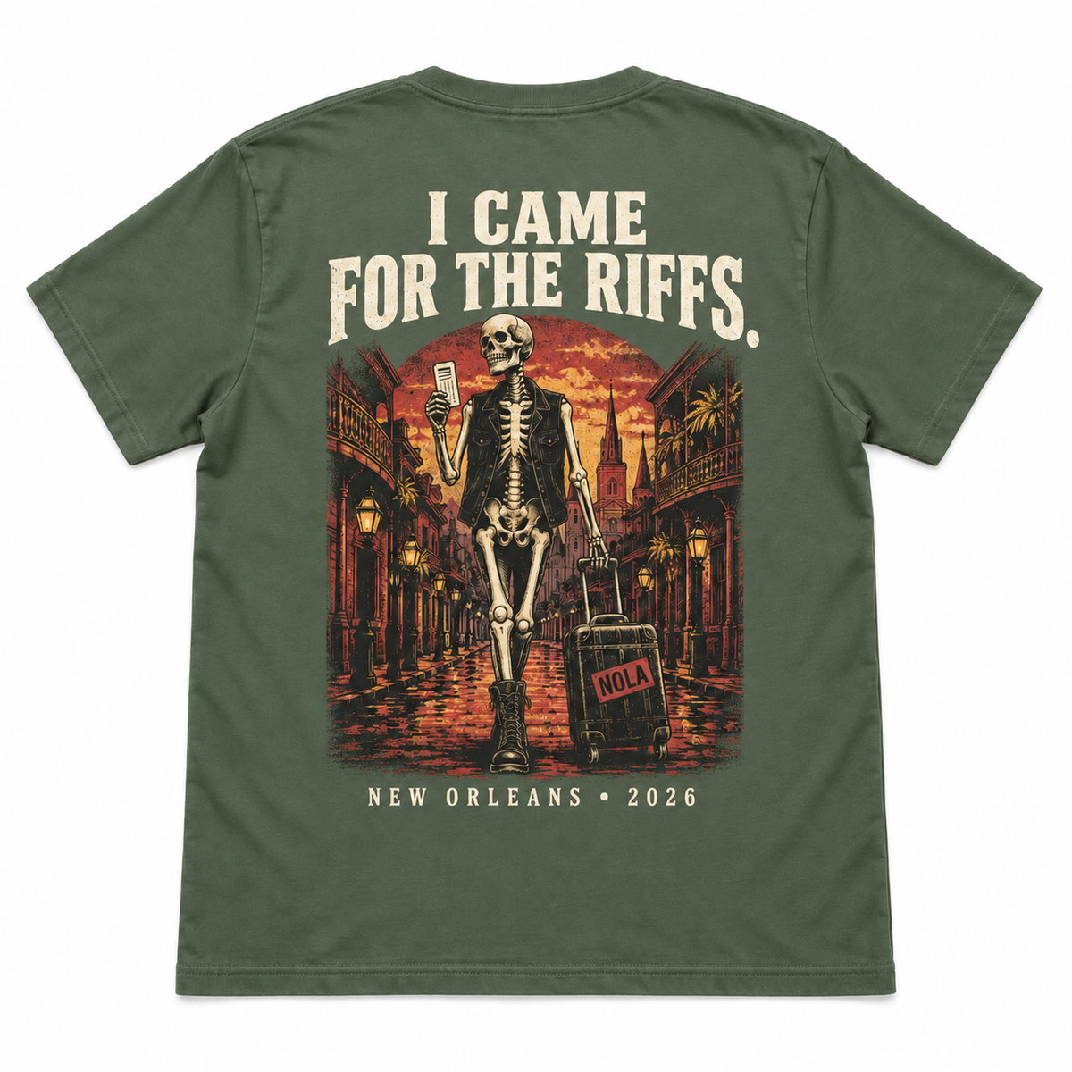 I came for the riffs T-shirt