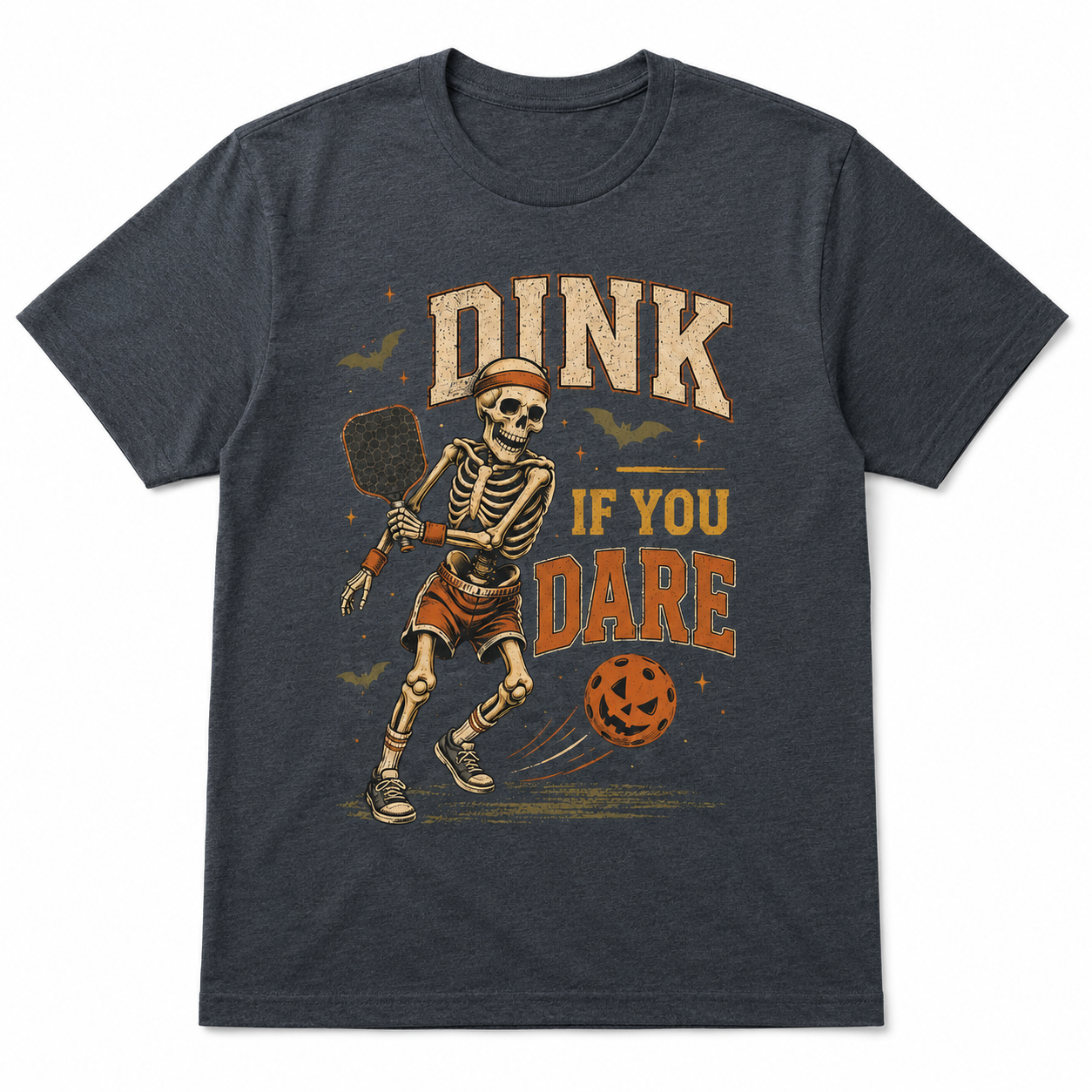 Dink If You Dare Pickleball Halloween Skeleton Shirt
