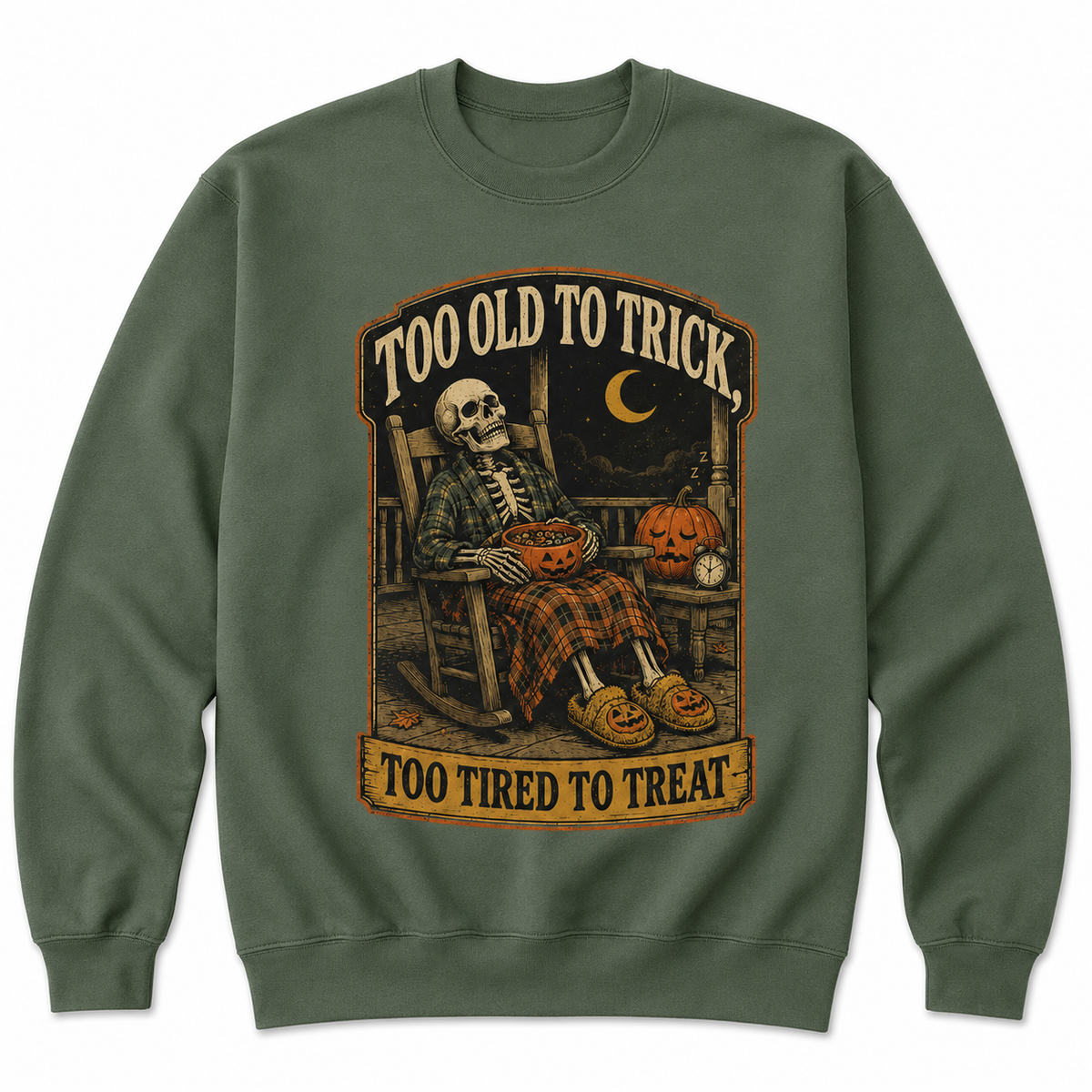 Too Old to Trick Too Tired to Treat Halloween Shirt