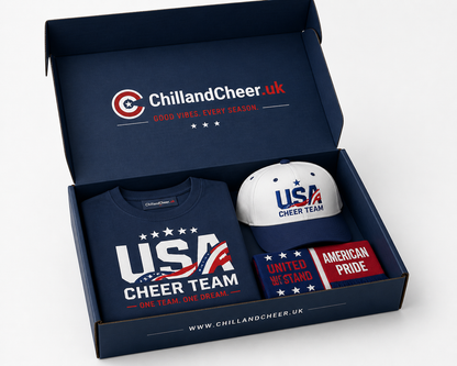 USA Fan Gear Combo – T-Shirt, Cap & Scarf