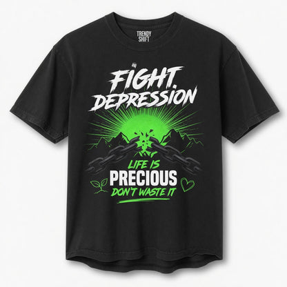 Fight Depression Life Is Precious Don't Waste It