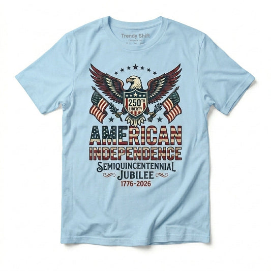 250th American Independence Eagle Tee - Semiquincentennial Jubilee 1776-2026