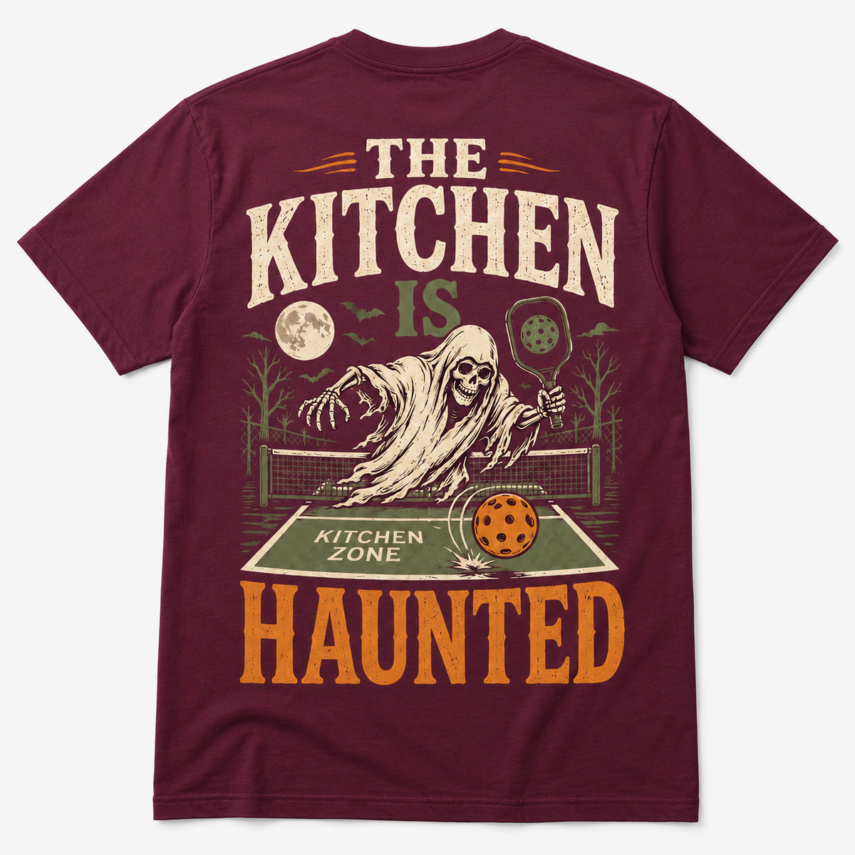 The Kitchen Is Haunted Halloween Pickleball T-Shirt